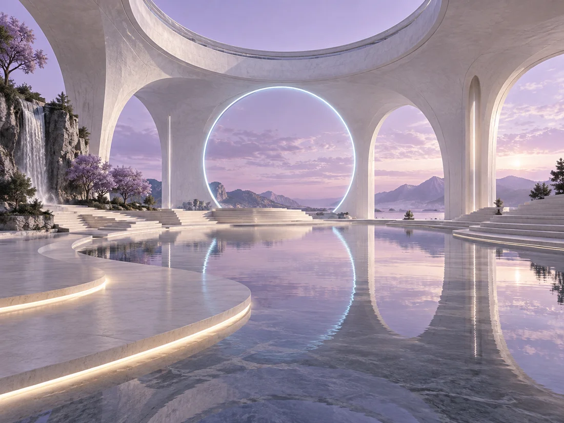 Vue conceptuelle de l’univers architecture